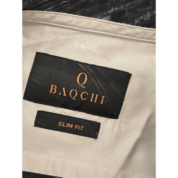 BAQCHI Men's XL 43-44 Artsy Tie-Dye Slim Fit Long Sleeve Shirt Preppy Academia - Picture 13 of 13